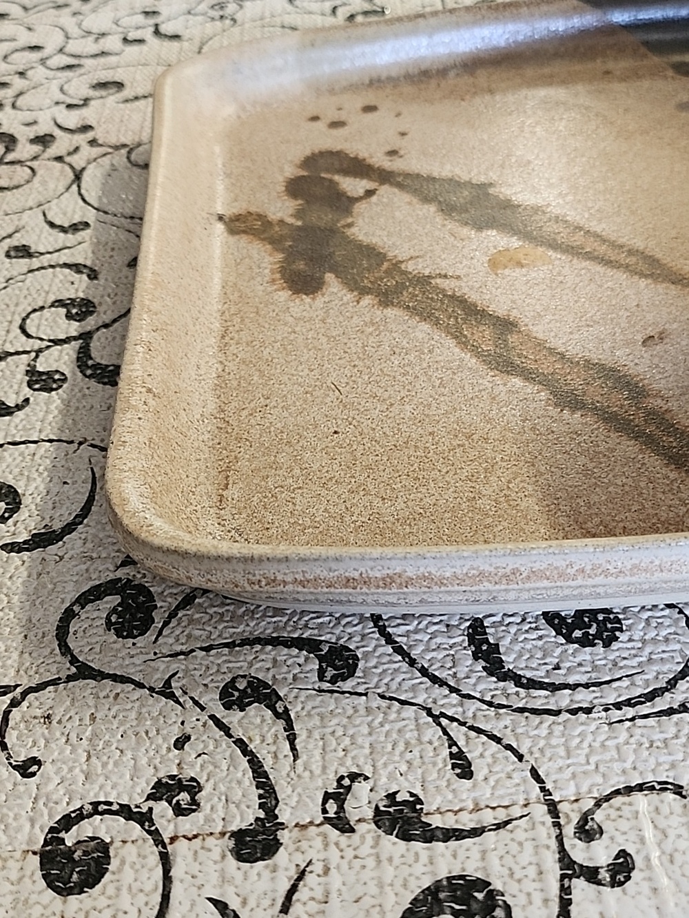 Stegall  Pottery Serving Tray with Dipping Bowl - Picture 4 of 10